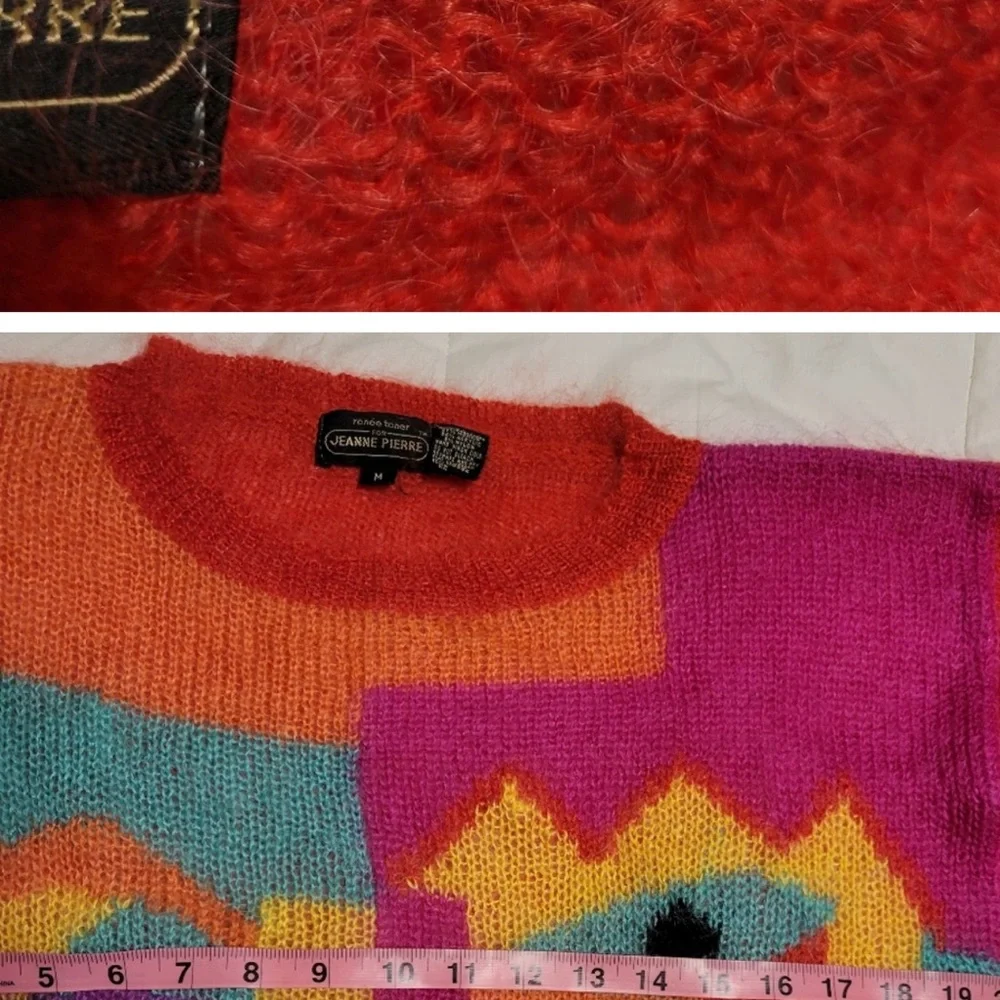 Jeanne Pierre 80s Picasso Mohair Blend Sweater Women's P